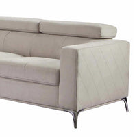 Blaise Fabric Sectional with Storage Chaise, Gray