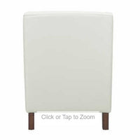 Mila Fabric Accent Chair, Cream, Solid Wood Legs