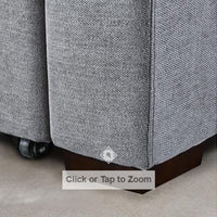 Thomasville Marion Fabric Convertible Sofa, Grey, Solid Wood legs