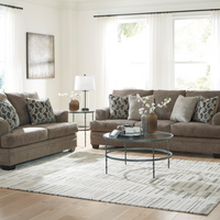 221 - Nutmeg Brown Sofa Set – Extra Deep Seating / Accent Pillows (PRE-ORDER)