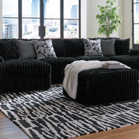 3-Piece Sofa Chaise Sectional with Ottoman – 150'' Wide, Contemporary Comfort