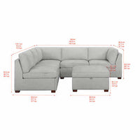 Thomasville Rockford 6-piece Fabric Modular Sectional