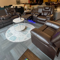 Party Time 3PCS POWER RECLINING LIVING ROOM SET, W/LED, WIRELESS CHARGER, BLUETOOTH SPEAKERS