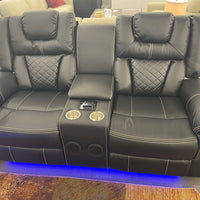 Party Time 3PCS POWER RECLINING LIVING ROOM SET, W/LED, WIRELESS CHARGER, BLUETOOTH SPEAKERS
