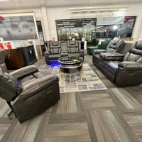 Party Time 3PCS POWER RECLINING LIVING ROOM SET, W/LED, WIRELESS CHARGER, BLUETOOTH SPEAKERS