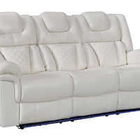 3PCS POWER RECLINING LIVING ROOM SET, W/LED LIGHTS, 2 WIRELESS CHARGER, BLUETOOTH SPEAKERS, 5 USB CHARGING PORTS & DROP-DOWN TABLE W/CUP HOLDERS