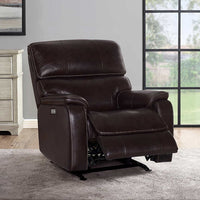 Barcalounger Columbia Leather Power Recliner with Power Headrest