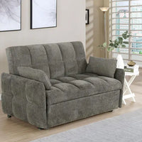 Cotswold Tufted Cushion Sleeper Sofa Bed Dark Grey