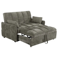 Cotswold Tufted Cushion Sleeper Sofa Bed Dark Grey