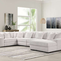 SEASONS 5PC Sectional BLACK /BEIGE OVERSIZED SECTIONAL w/Reversible Back-Seat Cushions **COMING MARCH 5TH **