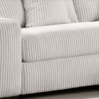 SEASONS 5PC Sectional BLACK /BEIGE OVERSIZED SECTIONAL w/Reversible Back-Seat Cushions **COMING MARCH 5TH **