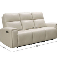 Keegan 2-piece Leather Power Reclining Set with Power Headrests