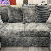 Galatic Large Charcoal Fabric Sectional, U Shaped