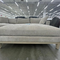 Caspian Fabric Sectional w/Ottoman(Reversible Cushions-Sinuous Spring Seating Suspension-Solid Wood Base and Legs in Coastal Finish) *** SALE ***