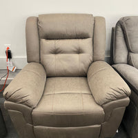 Gray Fabric Manual Recliner Chair