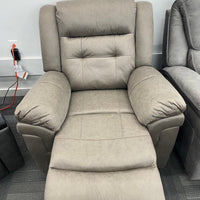 Gray Fabric Manual Recliner Chair