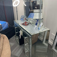 Glass/Mirror Led Vanity Set
