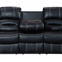 Lexington Brown/Black/Gray 2023 3PC Reclining Living Room Set, Sofa with Drop Down Wood Panel and Cupholders, Loveseat with Console and 2 Rockers & Recliner Chair with Rocker