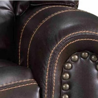 Lexington Brown/Black/Gray 2023 3PC Reclining Living Room Set, Sofa with Drop Down Wood Panel and Cupholders, Loveseat with Console and 2 Rockers & Recliner Chair with Rocker