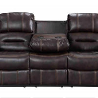 Lexington Brown/Black/Gray 2023 3PC Reclining Living Room Set, Sofa with Drop Down Wood Panel and Cupholders, Loveseat with Console and 2 Rockers & Recliner Chair with Rocker