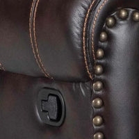 Lexington Brown/Black/Gray 2023 3PC Reclining Living Room Set, Sofa with Drop Down Wood Panel and Cupholders, Loveseat with Console and 2 Rockers & Recliner Chair with Rocker