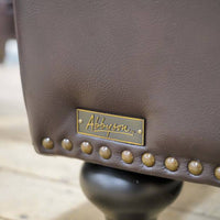 Mortara 4-piece Brown Leather Set by Abbyson AS-IS *** SALE ***