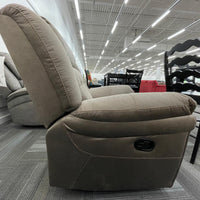 Gray Fabric Manual Recliner Chair