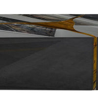 3PC Marble Craft Rectangular Coffee Table, Crafted with high-quality materials