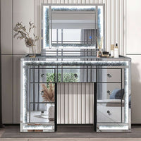 Glass/Mirror Led Vanity Set