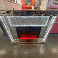 Fireplace with Bluetooth Speaker, Dimmable 7-colors (Remote Controller)