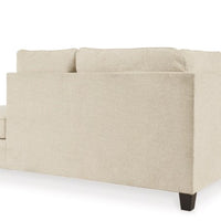 Abinger 2-Piece Sectional with Chaise, Polyester Natural Finish (Tapered Leg, Attached back and loose seat cushions)