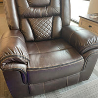 Party Time 3PCS POWER RECLINING LIVING ROOM SET, W/LED, WIRELESS CHARGER, BLUETOOTH SPEAKERS, Brown