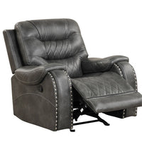 OVERSIZED 3PC Reclining Set - Sofa w/ Drop Down Table with Cupholders - Loveseat with Storage Console - Chair with Glider)
