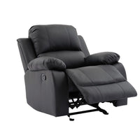 DAYTONA BLACK RECLINING SET - 2 PCS- SOFA & LOVESEAT, w/Built-in cup holders, storage compartments & led lights