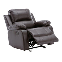 DAYTONA BROWN RECLINING SET - 3 PC. - SOFA, LOVESEAT & RECLINER w/Built-in cup holders, storage compartments & led lights / PRE-ORDER