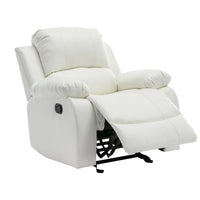 DAYTONA WHITE RECLINING SET - 3 PC. - SOFA, LOVESEAT & RECLINER w/Built-in cup holders, storage compartments & led lights / PRE-ORDER