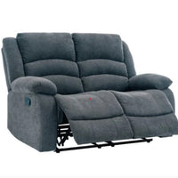 Dynamo2-CHARCOAL 3PC Reclining Set, Sofa w/ drop down + 2 cupholders, Loveseat & Rocking Chair / PRE-ORDER