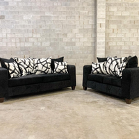 Modern Sofa & Loveseat Set – Premium Fabric, Sturdy Frame