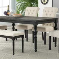 Farah 6-Piece Dining Room Set, Table + 4 Chair + Bench Set
