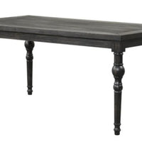 Farah Gray 6-Piece Dining Room Set, Table + 4 Chair + Bench Set