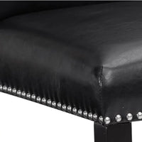 Finland 7-Piece Dining Set w/ Genuine Marble Table & PU Chairs/ Black Velvet Chairs