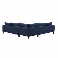 Gemma Blue Fabric Sectional