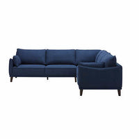 Gemma Blue Fabric Sectional