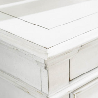 HH11-114 5-Piece Whitewash Bedroom Set – Bright, Rustic Charm with Timeless Appeal