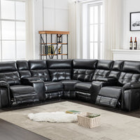 Jacob Black, Brown, Gray, Saddle, Stone Oversized Recliner Sectional