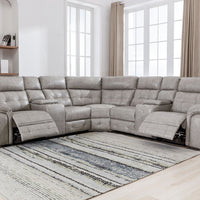 Jacob Black, Brown, Gray, Saddle, Stone Oversized Recliner Sectional