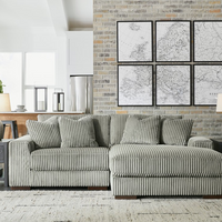 "Modern 2-Piece L-Shaped Sectional – Left/Right Facing Chaise, Two Colors"