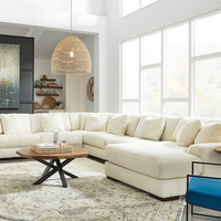 6-Piece U-Shaped Sectional Sofa – 2 Color Options