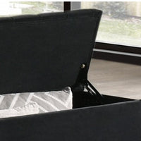 Modern upholstered, Paris Velvet Storage Platform Bed, Queen/King, Grey