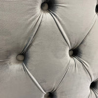 Modern upholstered, Paris Velvet Storage Platform Bed, Queen / King Gray